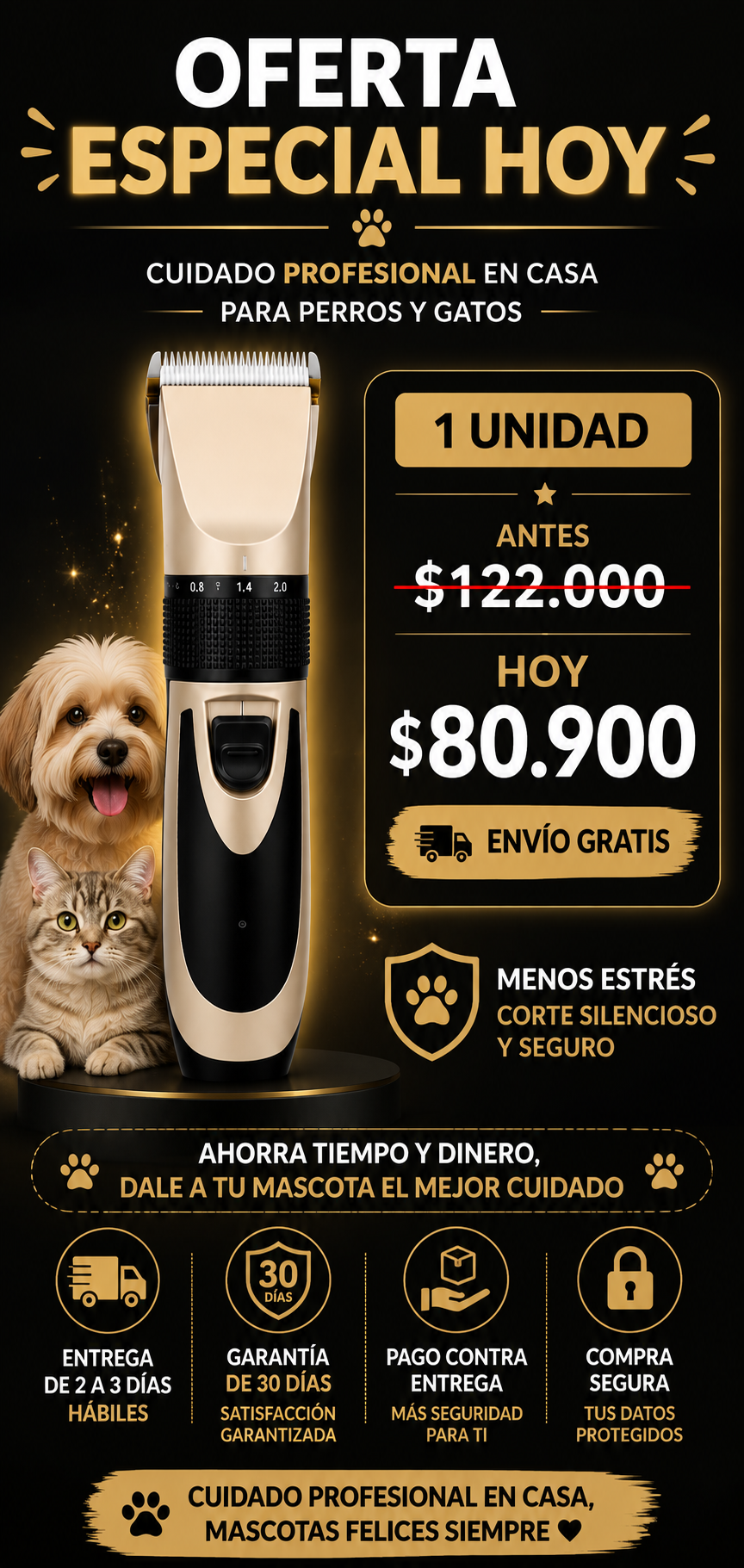 PetGroom Pro | Máquina Profesional para Mascotas