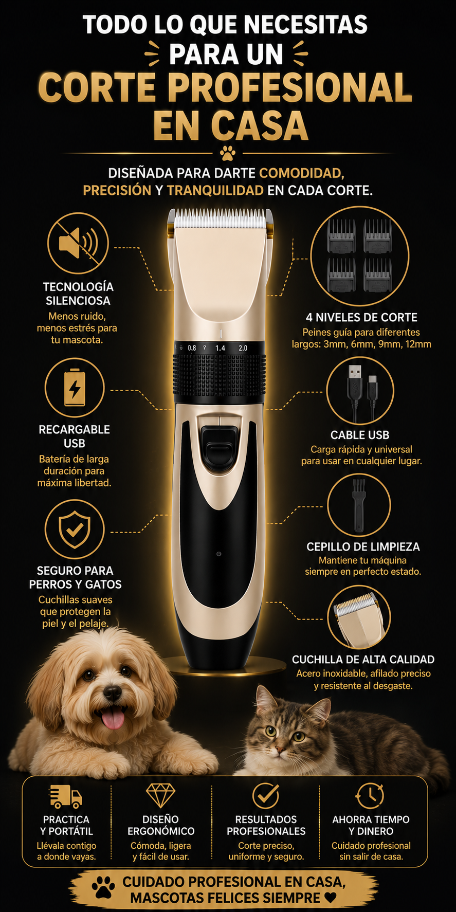PetGroom Pro | Máquina Profesional para Mascotas