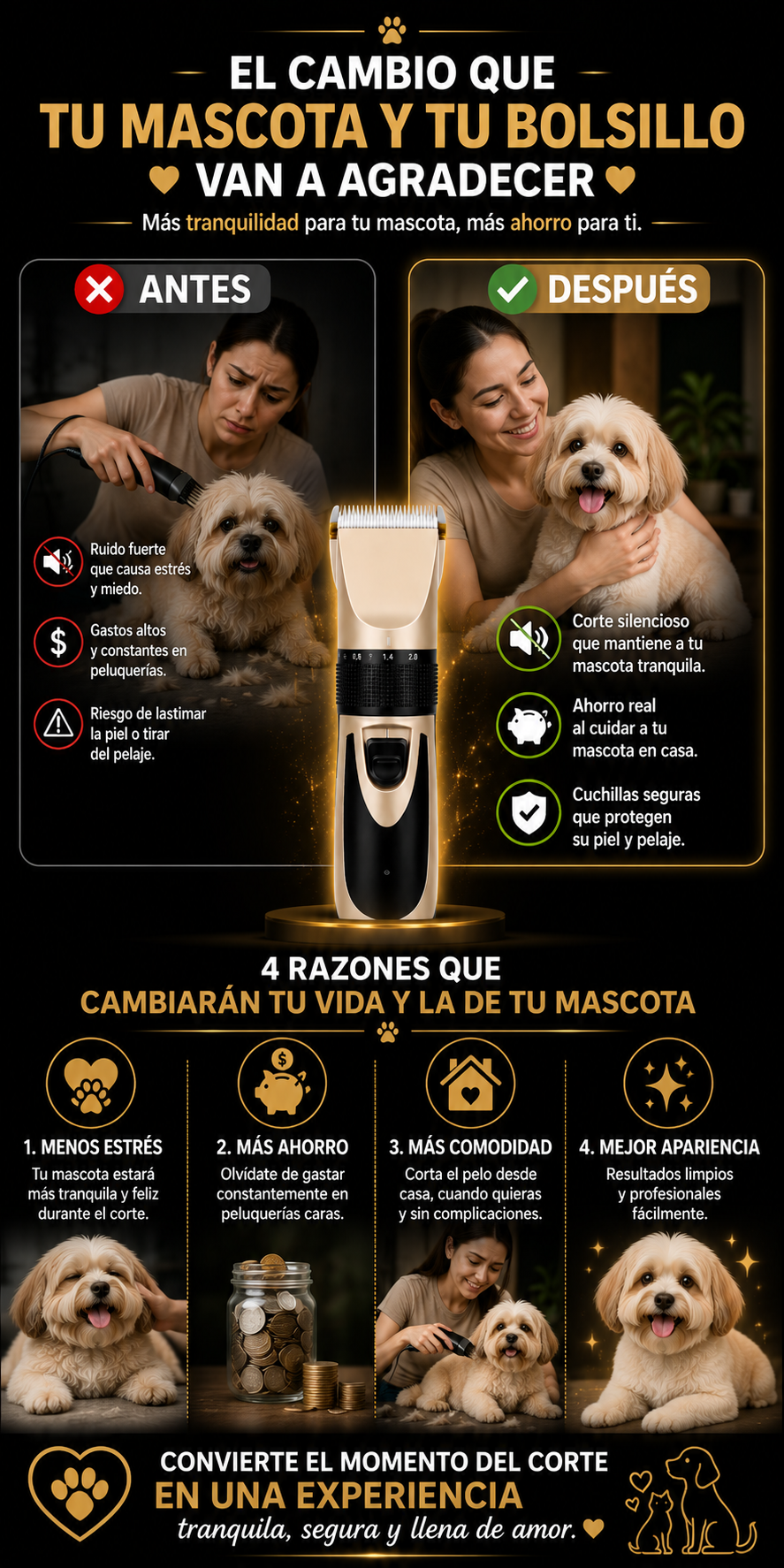 PetGroom Pro | Máquina Profesional para Mascotas