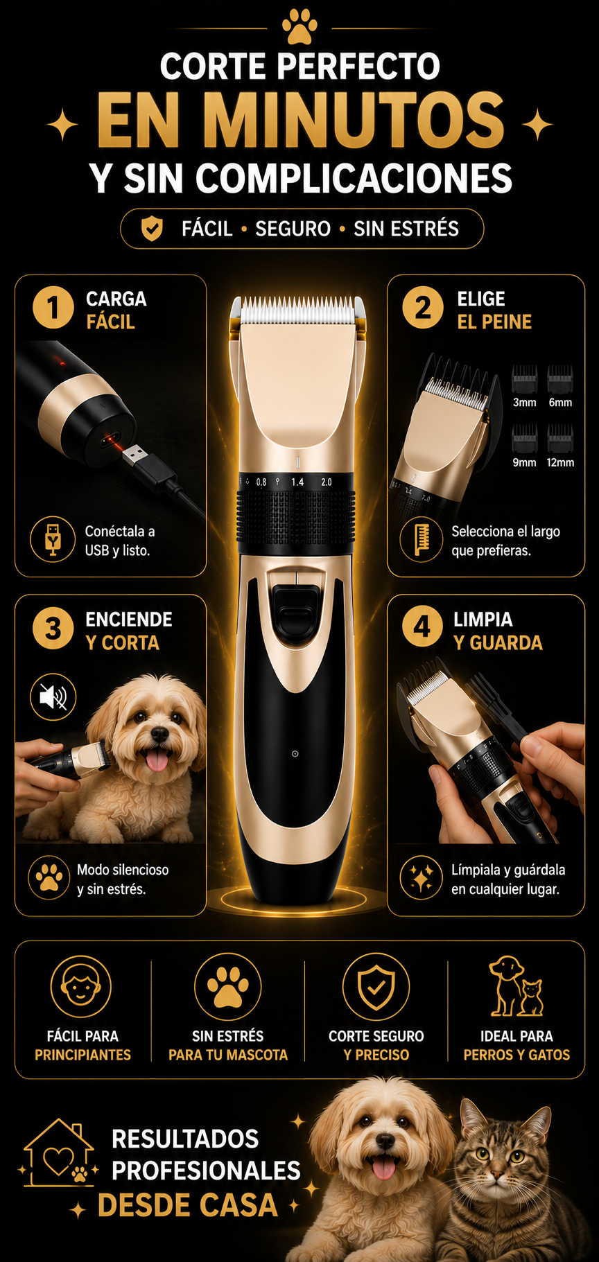 PetGroom Pro | Máquina Profesional para Mascotas