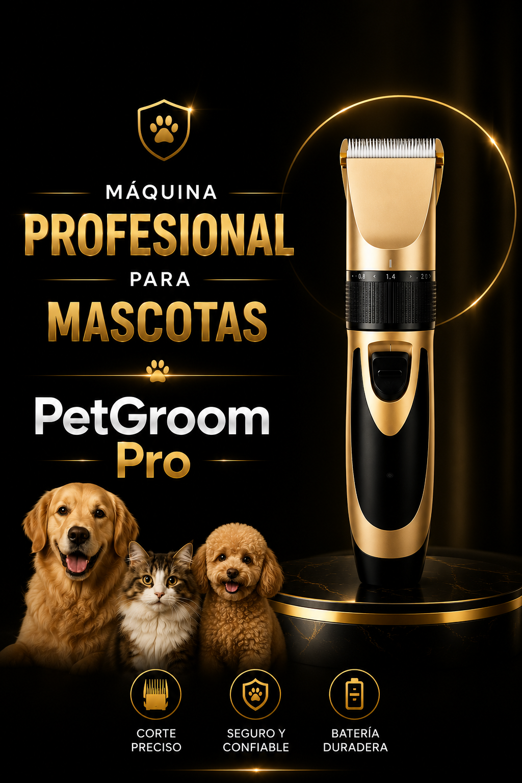 PetGroom Pro | Máquina Profesional para Mascotas